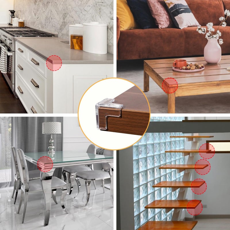 suyncyi 24 Pack Corner Guards Corner Protectors for Baby，Table Corner Protectors for Baby，Furniture Guards，Baby Proof Corner Protectors to Cover Sharp Furniture - Image 5